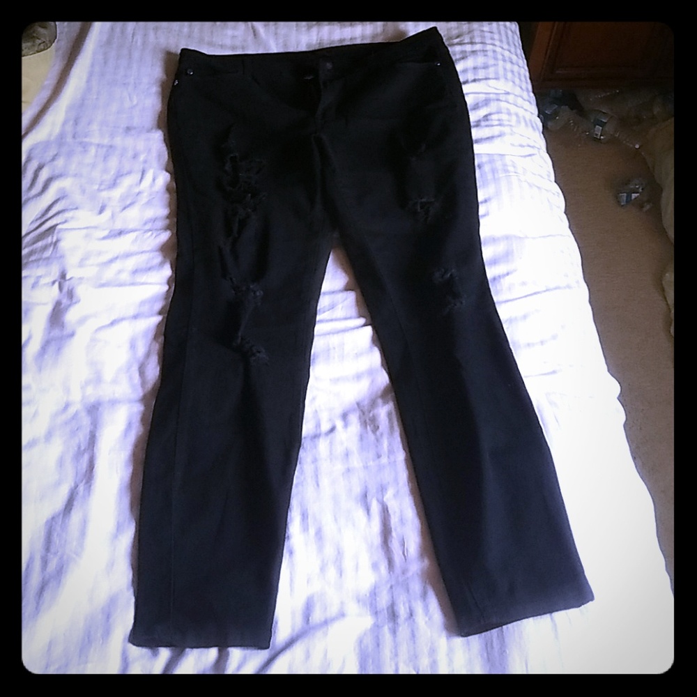 Silver Crush Ripped Jeans